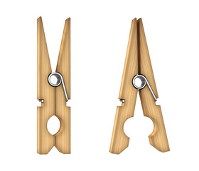 Clothespin isolated