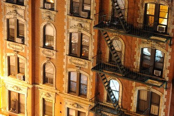 New York City Apartment Building Close up