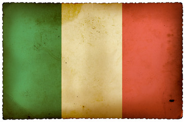 Vintage Italy flag