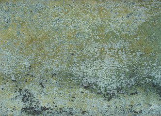 worn aged blue bronze macro shot