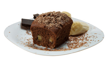 chocolate and banana cake