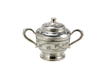 Silver sugar bowl