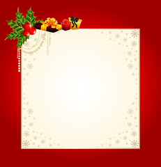 cartoon background with gifts