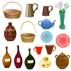 set of kitchen utensils