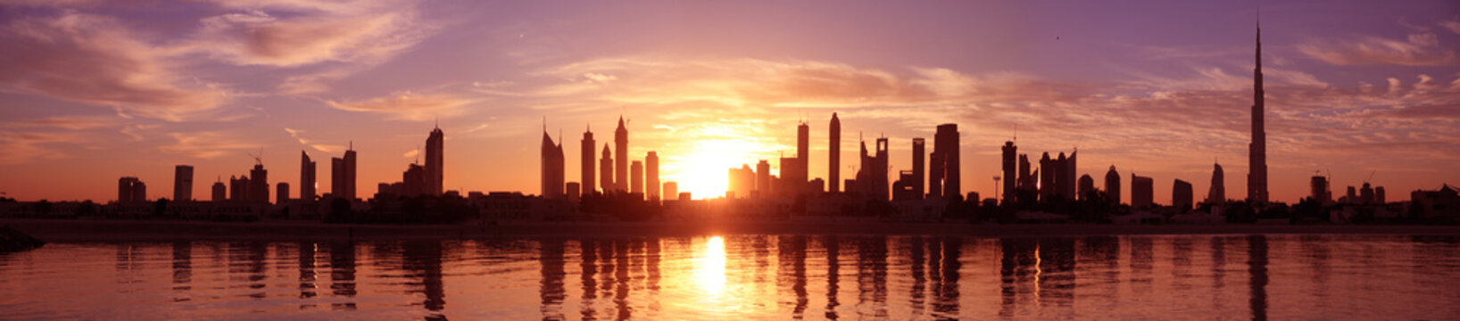 Cityscape Dubai, Sunset