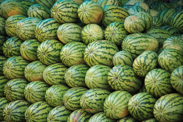 Pile of watermelons Goa India