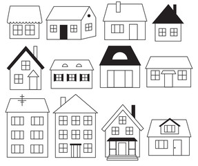 Set of houses