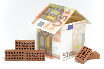 eurohaus mit backsteinen
