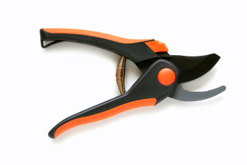 Open garden pruning shears