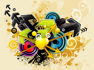 arrows urban vector illustration © chispas