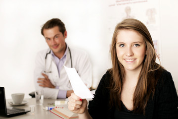 Fototapeta premium Krankmeldung