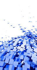 Obraz premium 3D Background - Blue Cyberspace 02
