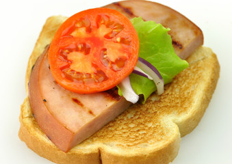grilled ham sandwich