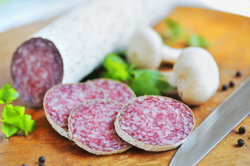 salami slices
