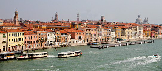 Venice old town seen from the sea