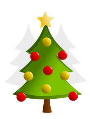 Christmas tree vector