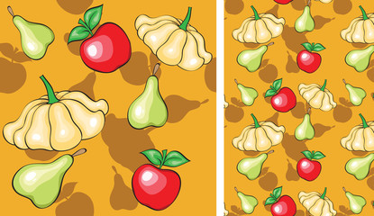 seamless background with vegetables