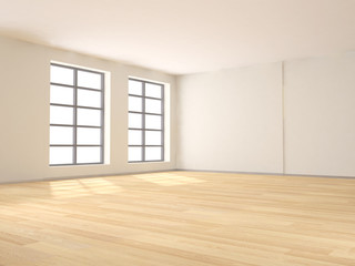 3d stanza vuota da arredare