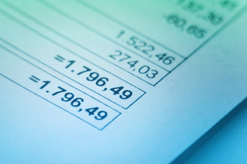 Obraz premium Invoice