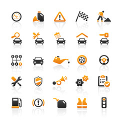 Orange Black Web Icons