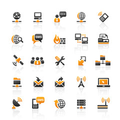 Orange Black Web Icons
