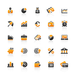 Orange Black Web Icons