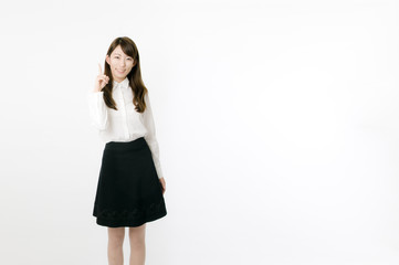Fototapeta premium 指差す女性社員