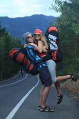 Obraz premium tourists