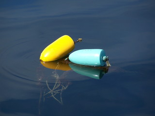 Lobster buoys in Maine