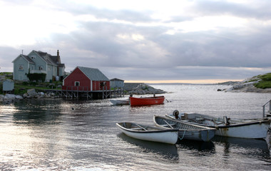 Peggy's cove fishing boats, Nova Scotia