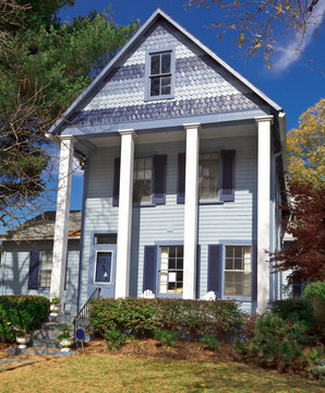 Suburban Single Family Home Folk Victorian Greek Revival USA