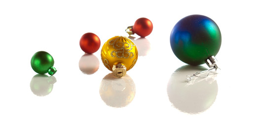 Christmas balls isolated