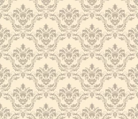 Schilderijen op glas seamless damask pattern © Konovalov Pavel