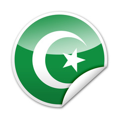 Pegatina simbolo ISLAM con reborde