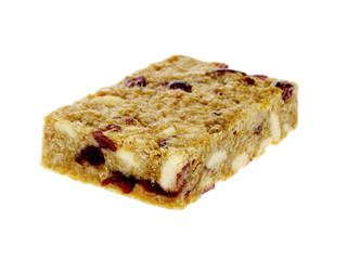 Cranberry and White Chocolate Flapjack Slice