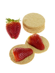 Oat Cakes with Strawberries