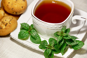 Tea with mint