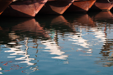Traditional Arab Dhows.