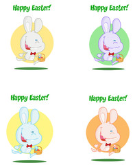 Greeting Over An Exited Running Bunny Collection