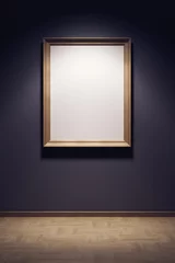Fotobehang blank frame in the gallery © auris