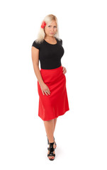 Full length portrait of a confident young female