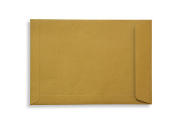 Brown Envelope document on white background