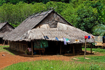Fototapeta na wymiar Laosu wioski