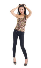 Fototapeta premium beautiful young asian woman