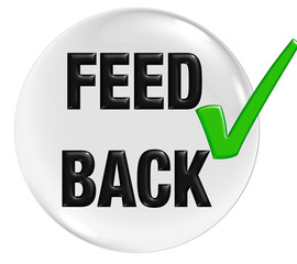 Button Feed Back rund