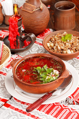 Lithuanian borscht (national belorussian food)