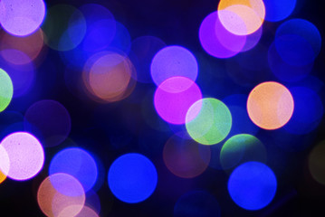 Christmas bokeh lighteffects