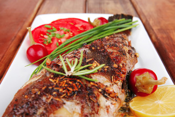 savory on wood: fryed sunfish