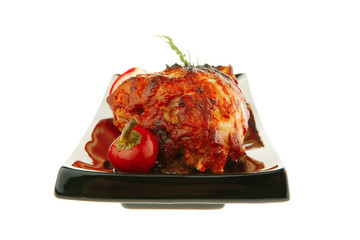 grilled chicken drumstick