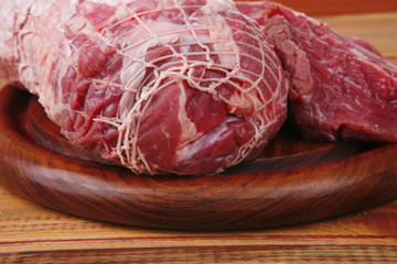 meat prepared for cooking